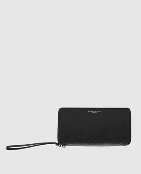 Gianni Chiarini Чорний шкіряний гаманець з логотипом PFWBW13662GRN