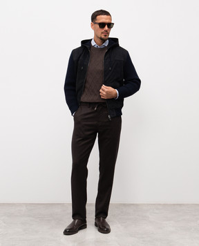 Canali Штани з вовни коричневого кольору AR03472V1659G