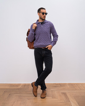 Brunello Cucinelli Фиолетовый свитер из кашемира M22707205