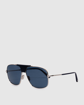 Tom Ford Сріблясті сонцезахисні окуляри Tex FT1096