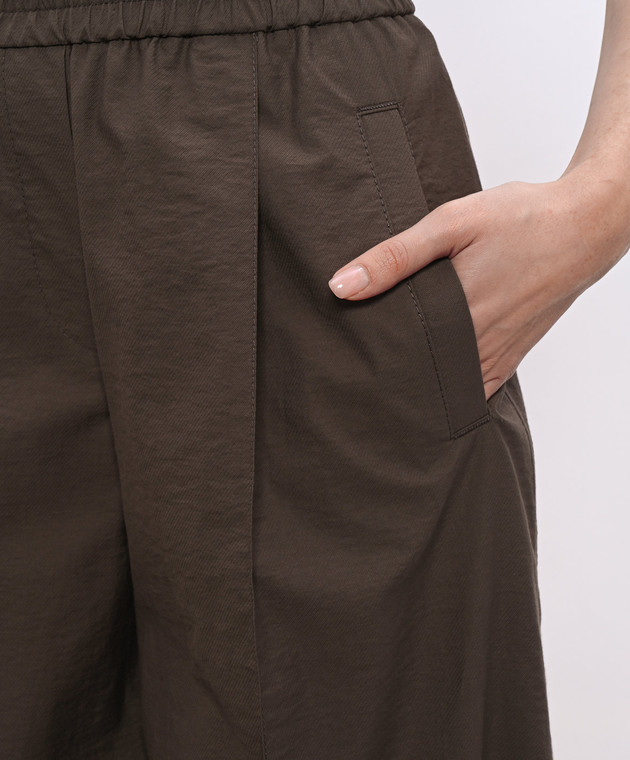 Brunello Cucinelli Коричневые брюки ML140P8721 изображение 5