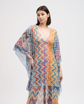 Missoni Пончо в геометрический узор с люрексом. MC23SQ03BR00XG