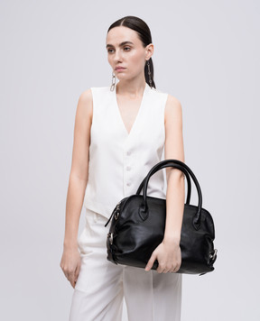 Ann Demeulemeester Черная кожаная сумка-тоут Birita B0012959LT162