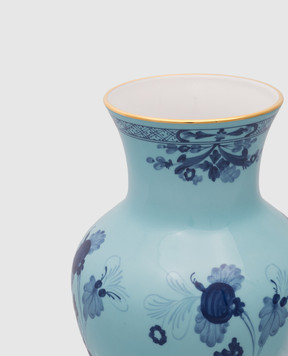 Ginori 1735 Голубая фарфоровая ваза Ming Oriente Italiano 016RG02FG6133010300