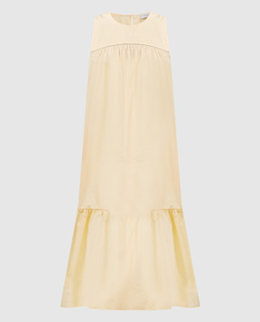 Peserico Жовта сукня з ланцюжком моніль S0216002769