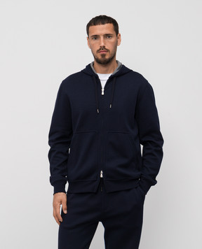 Brunello Cucinelli Синяя спортивная куртка MM8319069G