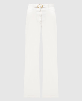Twinset Белые джинсы с логотипом 241TP2644