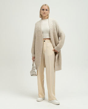 Jil Sander Бежеві штани з вовни J04KA0004J40003