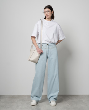 Materiel Біла футболкка з вишивкою MSS24M17834TSWT
