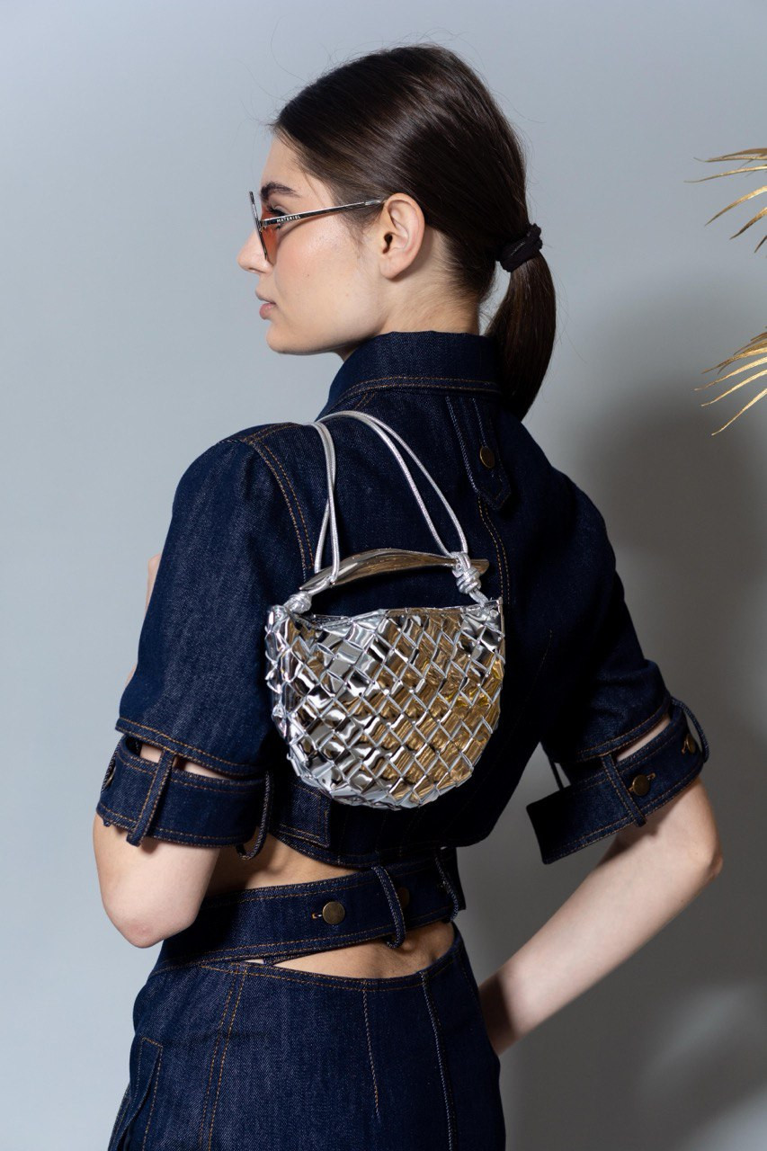 Bottega Veneta кожаная сумка SARDINE с плетением 744267V3QM2 изображение 6