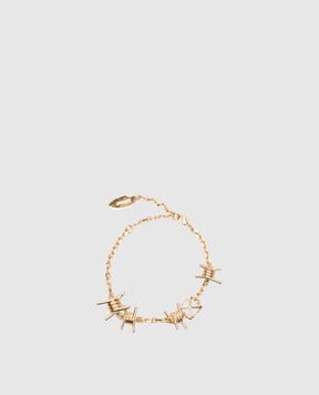 Off-White Золотой браслет Barbed Wire OWOA12PS25MET001