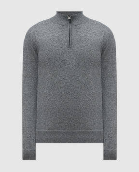 Canali Серый джемпер с шерстью MK02357C0015