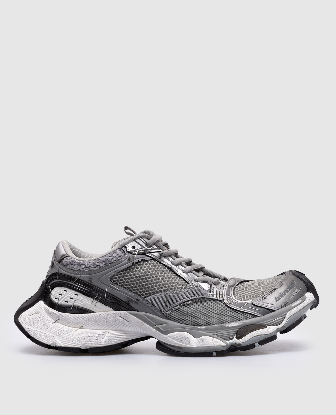 Balenciaga - Серые кроссовки Stepler с винтажным эффектом 803681W3ST4 ...