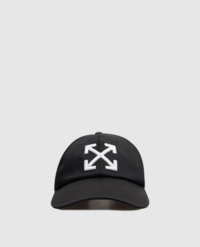 Off-White Черная кепка с логотипом эмблемы Arrow OMLA049C99FAB002