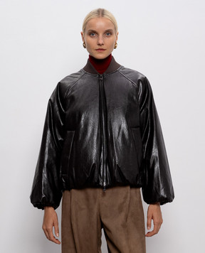 Max Mara Weekend Коричневий пуховий бомбер POTENTE POTENTE
