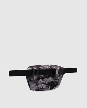 Off-White Сіра поясна сумка в принт OMNO037S25FAB001