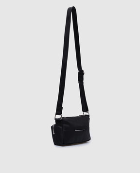 Maison Margiela MM6 Чорна сумка крос-боді з патчем логотипа SB5WG0025P6416w