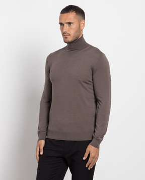 Cashmere&Whiskey Коричневый гольф из шерсти, шелка и кашемира. MU8571318410R3XL