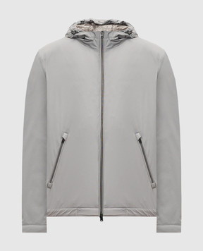 Herno Серая куртка с металлическим логотипом GI00042UR12387S