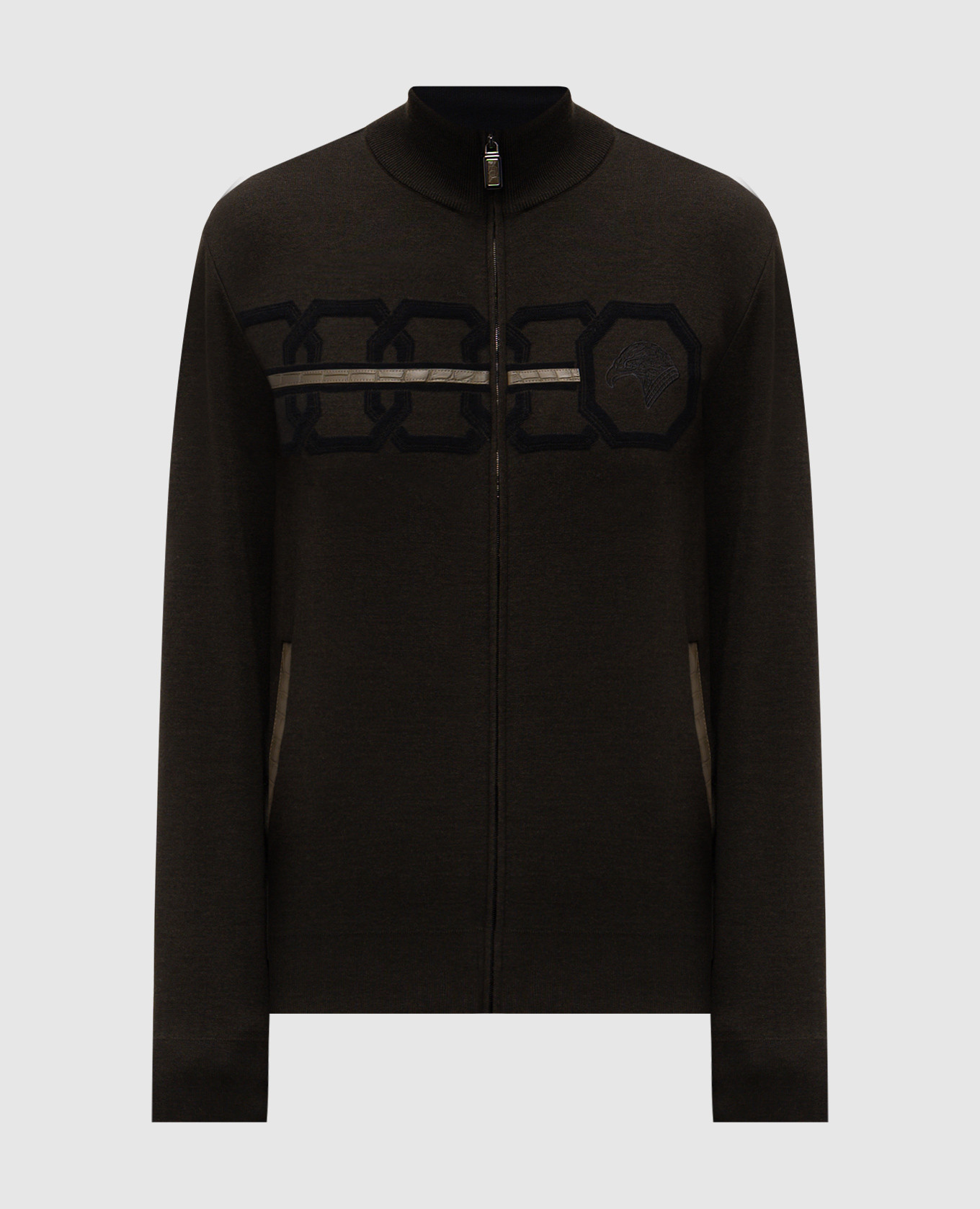 

Зеленая спортивная куртка из шерсти и шелка, Зеленый, Спортивные куртки