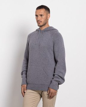 Cashmere&Whiskey Серые худи из кашемира MU8651305341R3XL