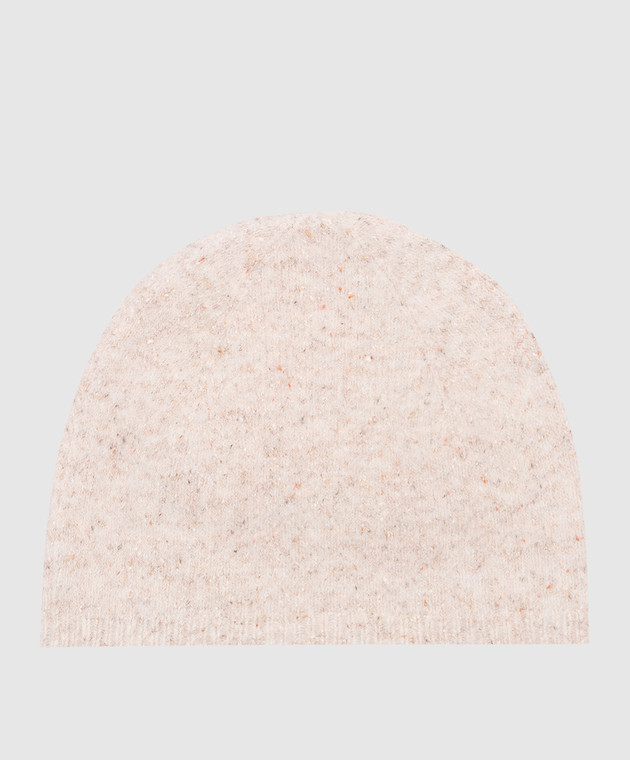 JOSEPH Бежевая шапка с шерстью и шелком JF008812 изображение 3