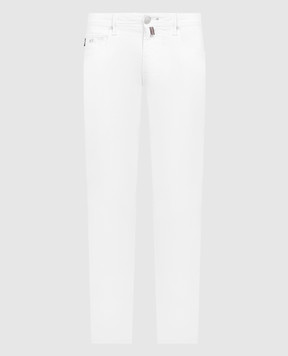 Tramarossa Белые джинсы MICHELANGELO с логотипом. MICHELANGELOB036