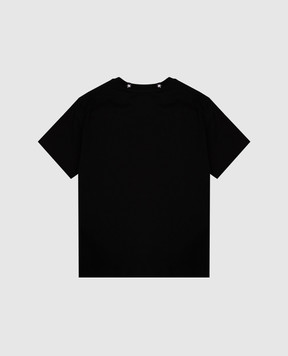Givenchy Детская черная футболка с вышивкой логотипа H307334