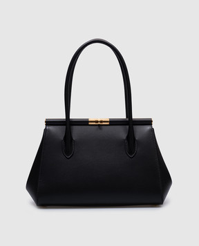 Dolce&Gabbana Черная кожаная сумка-тоут Marlene BB7734A3G19