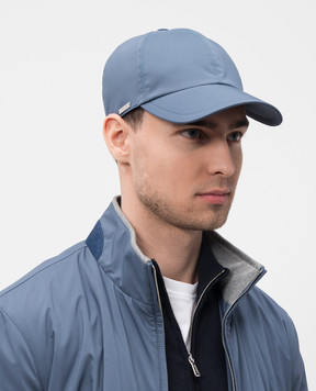 Enrico Mandelli Синя кепка з логотипом CAP401519V