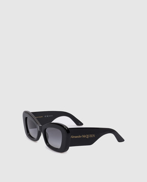 Alexander McQueen Черные очки с логотипом 760631J0749