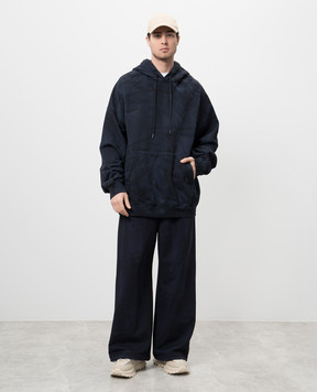 Juun.j Синие спортивные брюки с эффектом потертости JC5521P34R