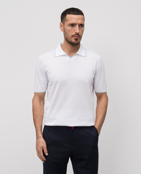 Kiton Біле поло UMK0457