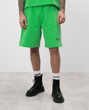 Vetements Зеленые шорты с логотипом UA66SS600Em