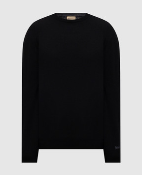 Woolrich Чорний джемпер з вовни з вишивкою логотипа CFWOKN0278MRUF0469