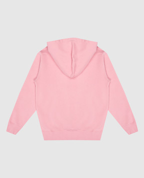 Off-White Детское розовое худи с принтом логотипа Big Bookish OGBB002F24FLE003