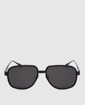 Stefano Ricci Чорні сонцезахистні окуляри Feather з логотипом SG33UMEACET