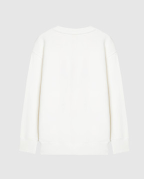 Off-White Детский белый свитшот с голографическим логотипом OGBA001S25FLE001