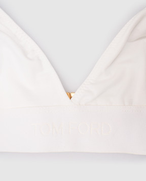 Tom Ford Білий ліф з логотипом BRJ009JEX166