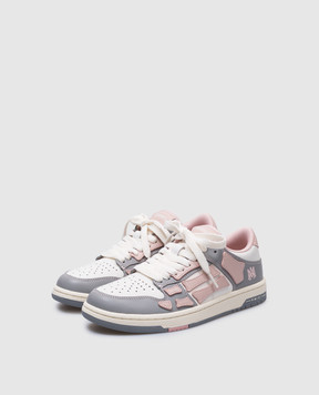AMIRI Серые кожаные кроссовки Skel AWFOSR1062