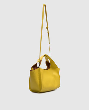Gianni Chiarini Желтая кожаная сумка-тоут EUFORIA BS9554RNGDBL