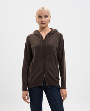 Enrico Mandelli Коричнева спортивна куртка з кашеміру 2KD17A5519