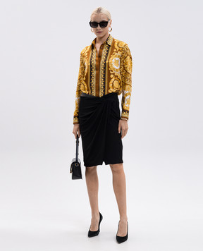 Versace Блуза из шелка в принт 10013601A15215