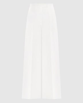 Max Mara Білі палацо SEQUOIA з льону SEQUOIA