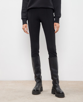 Moncler Черные брюки с логотипом J20932A0001889A3Q