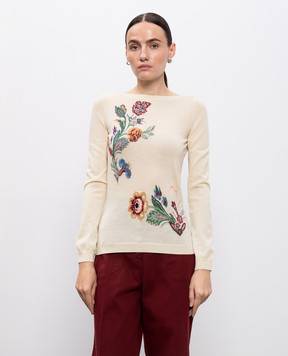 Etro Жовтий джемпер з вовною WRKE0318AQ170