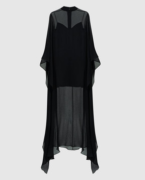Taller Marmo Чорна сукня із шовку SS2413