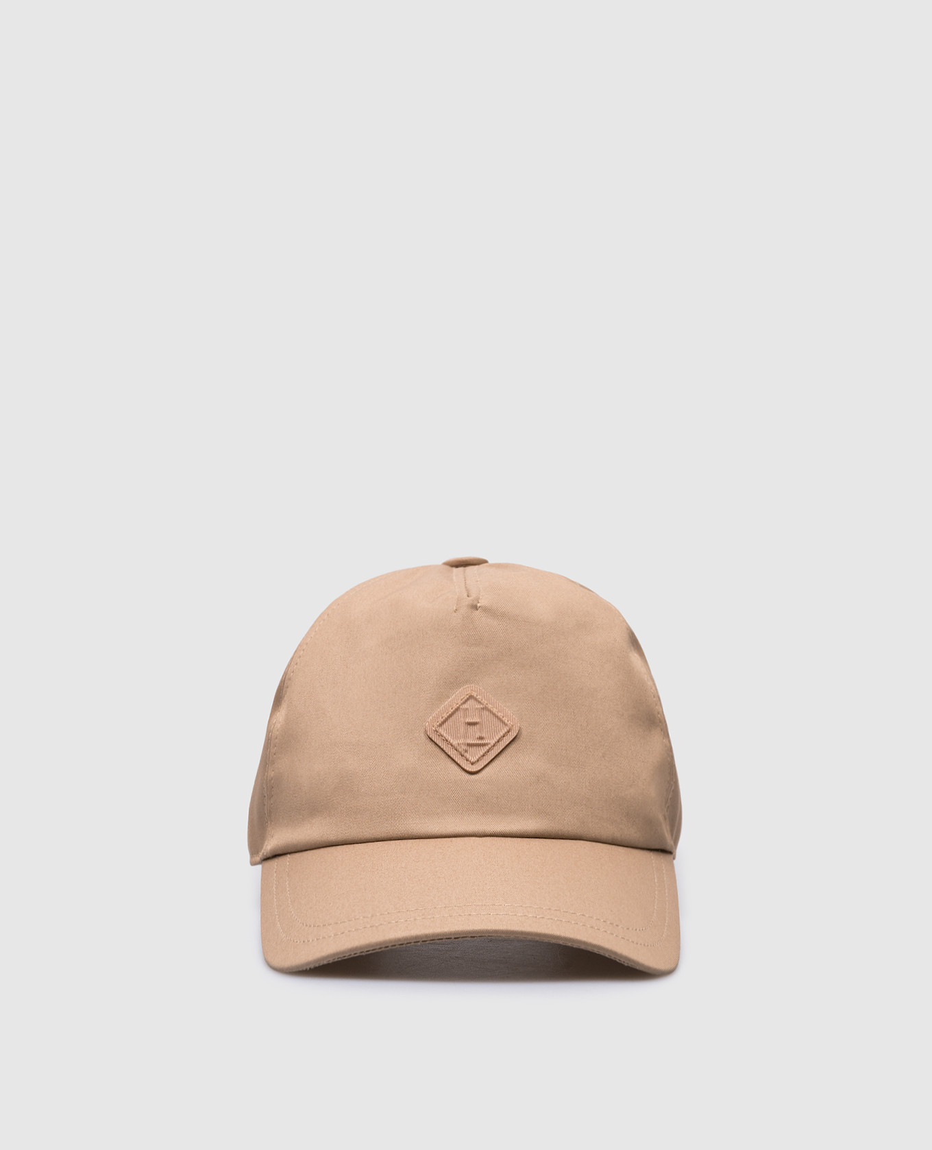 Brązowa czapka z logo