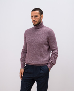 Brunello Cucinelli Бордовый свитер с шерстью MSO706803