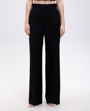 Alexander McQueen Чорні палацо з вовни 830005QJADK